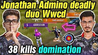 Jonathan Admino deadly duo chicken dinner  38 kills domination 