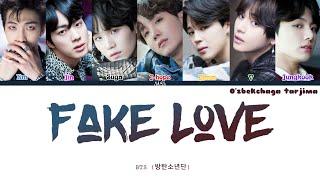 BTS (방탄소년단) - FAKE LOVE [O'zbekchaga tarjima/rangli kodli]