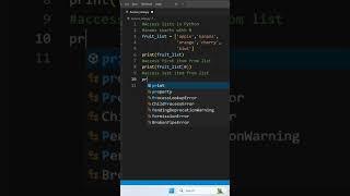Access Items from List in Python #python # #pythonprogramming #pythontutorial