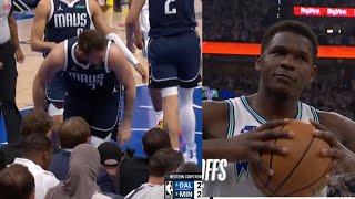 LUKA DONCIC MAD AT TEAMMATE AFTER ANTHONY EDWARDS CONTESTED HIM FOR OPEN DEEP THREE!