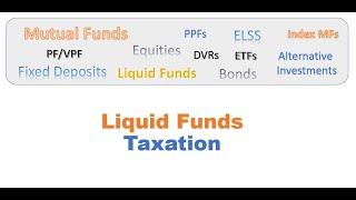 Tax on Liquid Mutual Fund || Debt Mutual Funds