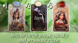 How He Views You?  (Physical & Personality) ️‍ Pick A Card Tarot Reading