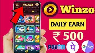 BEST EARNING APP 2024 || WINZO GOLD SE PAISE KAISE KAMAYE || SIDH EARN POINT