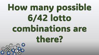 Count It In: possible 6/45 lotto combinations