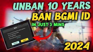 How to Unban 10 Years BAN BGMI ID in Just 3 Mins | HOW TO OPEN BAN ID IN BGMI | bgmi Account banned