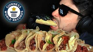 ASMR MUKBANG AUTHENTIC MEXICAN TACOS (EATING SOUNDS)