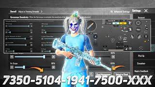 New Update 3.2Best Sensitivity code + Control Settings Pubg Mobile/Bgmi Sensitivity 2024