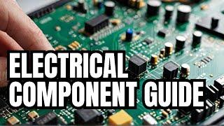 Basic electrical components symbols and their functions: resistor, capacitor, Inductor, batteries