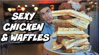 THE BIGGEST CHICKEN & WAFFLES CHALLENGE | Southern Food | Vancouver | Man Vs Food