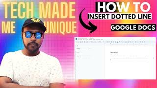 How To Insert Dotted Line In Google Docs | how to add dotted line in google docs