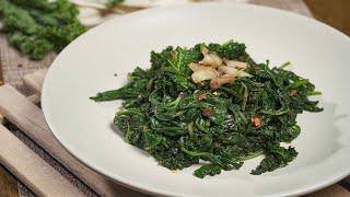 Garlic SAUTEED SPINACH AND KALE | Recipes.net
