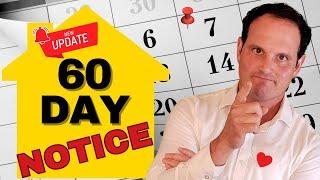 NEW! 30, 90 or 60 Day Notice to Terminate Tenancy Form - Guide for renters and landlords