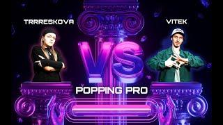 Trrreskova vs Vitek 1/4 Popping Pro dance battle on Back to the future battle 2024