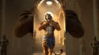 "Majestic Humanoid Cat in an Ancient Temple | Mythical Royalty Unveiled" #epicshowdown