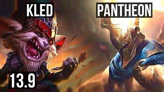 KLED vs PANTHEON (TOP) | Rank 6 Kled, 3/2/7 | TR Challenger | 13.9