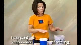 How-To Faux Painting - Marbling Technique by The Woolie (How To Paint Walls) #FauxPainting