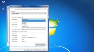 How to Change Time Display in Windows 7