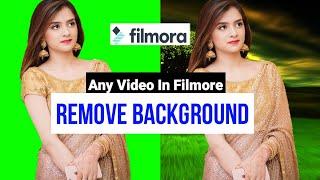 Green Screen Remove in Wondershare Filmora 9 || 2022 || How to remove Croma in Filmora 9