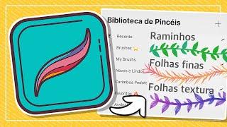 Como CRIAR BRUSH de FOLHAGEM no PROCREATE | Você pode criar SEUS PINCÉIS no PROCREATE