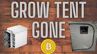 No More Grow Tent Crypto Mining | ASICS In Window?