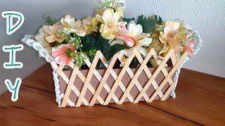  SUPER idea from a box and wooden sticks