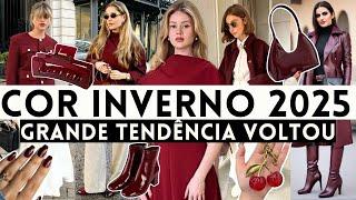 THE COLOR OF WINTER 2025! HOW TO WEAR CHERRY RED IN FASHION 2025?