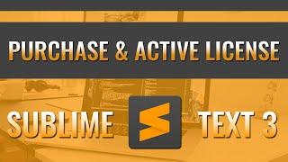 How to Purchase and Activate Sublime Text 3 with License Key | Sublime  [#03]
