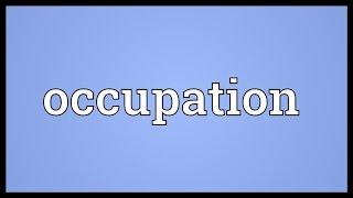 Occupation Meaning