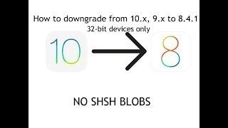 How to OTA downgrade to ios 8.4.1 COMPUTER VERSION! iphone 4s and ipad 2