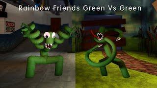 FNF Rainbow Friends Green Vs Green Sings Friends To Your End song | Roblox Rainbow Friends FNF mod