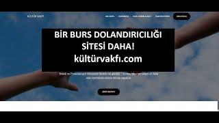 Bir Burs Dolandırıcılığı Sitesi Daha!