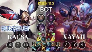 T1 Gumayusi Kai'Sa vs Xayah Bot - KR Patch 11.2