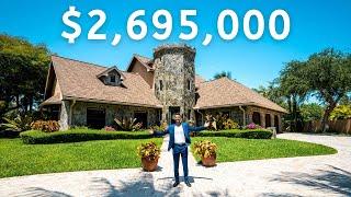 Inside a $2,695,000 CASTLE IN MIAMI-DADE on an Acre with a 6 car garage! | Palmetto Bay Castle