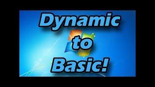 Dynamic to Basic Partition Convert