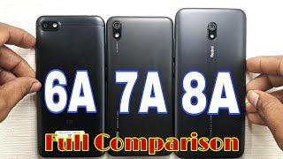 Redmi 6A vs 7A vs 8A Full Comparison