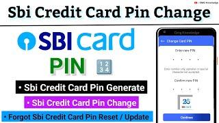 Sbi credit card pin kaise banaye | Sbi Credit Card Pin Change | forgot sbi credit card pin