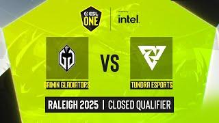 Dota2 - Gaimin Gladiators vs Tundra Esports - ESL One - Raleigh : Western Europe Closed Qualifier