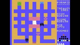 Pyramid Warp (MSX video game) gameplay session