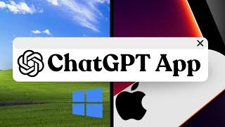 ChatGPT App (with Voice) on Windows & Mac (Chrome Shortcut)