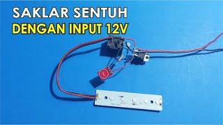 12V INPUT TOUCH SENSOR WITH TTP223 MODULE