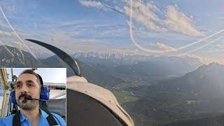 Erster Flug mit einem 300 kg Ultraleichtflugzeug Richtung Alpen!