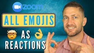 How To Use ALL Emojis As Reactions In Zoom | Update 5.6.3