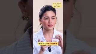 Let’s learn English word of the day with Alia Bhatt |anjs | anju jindal