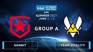 CS:GO - Gambit vs. Team Vitality [Dust2] Map 1 - IEM Summer 2021 - Group A