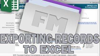 FileMaker Pro Tutorials | Exporting Records to an Excel Spreadsheet