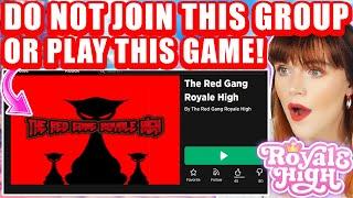 ️ DO NOT PLAY THIS GAME OR JOIN THIS GROUP OR YOU WILL BE BANNED FROM ROYALE HIGH FOREVER! ️