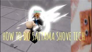 Simple & Easy: HOW TO DO THE SAITAMA SHOVE TECH | Roblox Strongest Battlegrounds #tsb