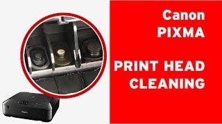 How to clean Canon PIXMA print head, flushing clogged nozzles on a print head