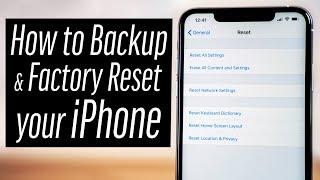 How to Backup & Reset your iPhone in 2023!