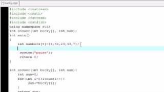 C++ Tutorial - 25 - Passing Arrays into Functions